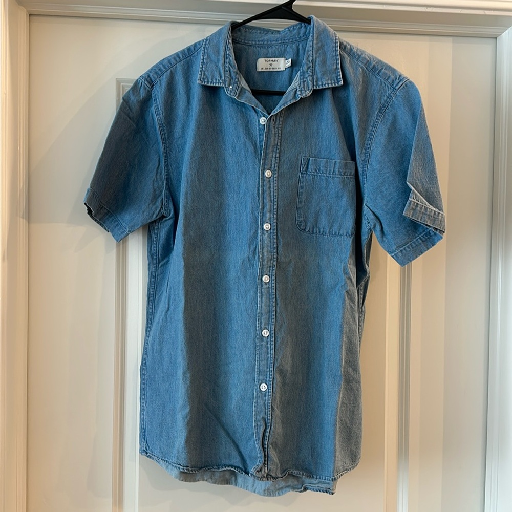 Topman Denim Button Up